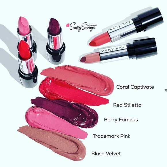 Mary Kay Semi Matte 5 lipsticks collection.